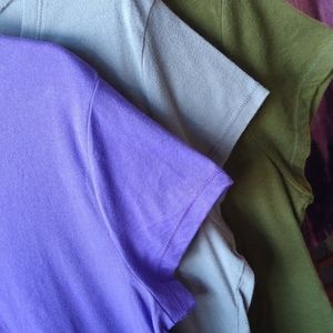 Three: Short Sleeve Tee Shirt Tops, XL